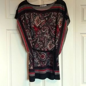 30. Scarf Print Jersey Top L